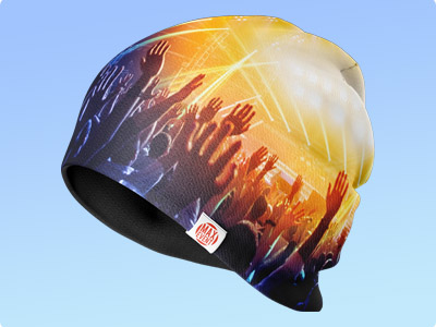 Full colour beanies                